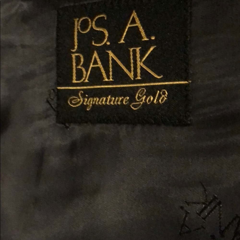 JOS a Bank signature gold suit charcoal, perfect